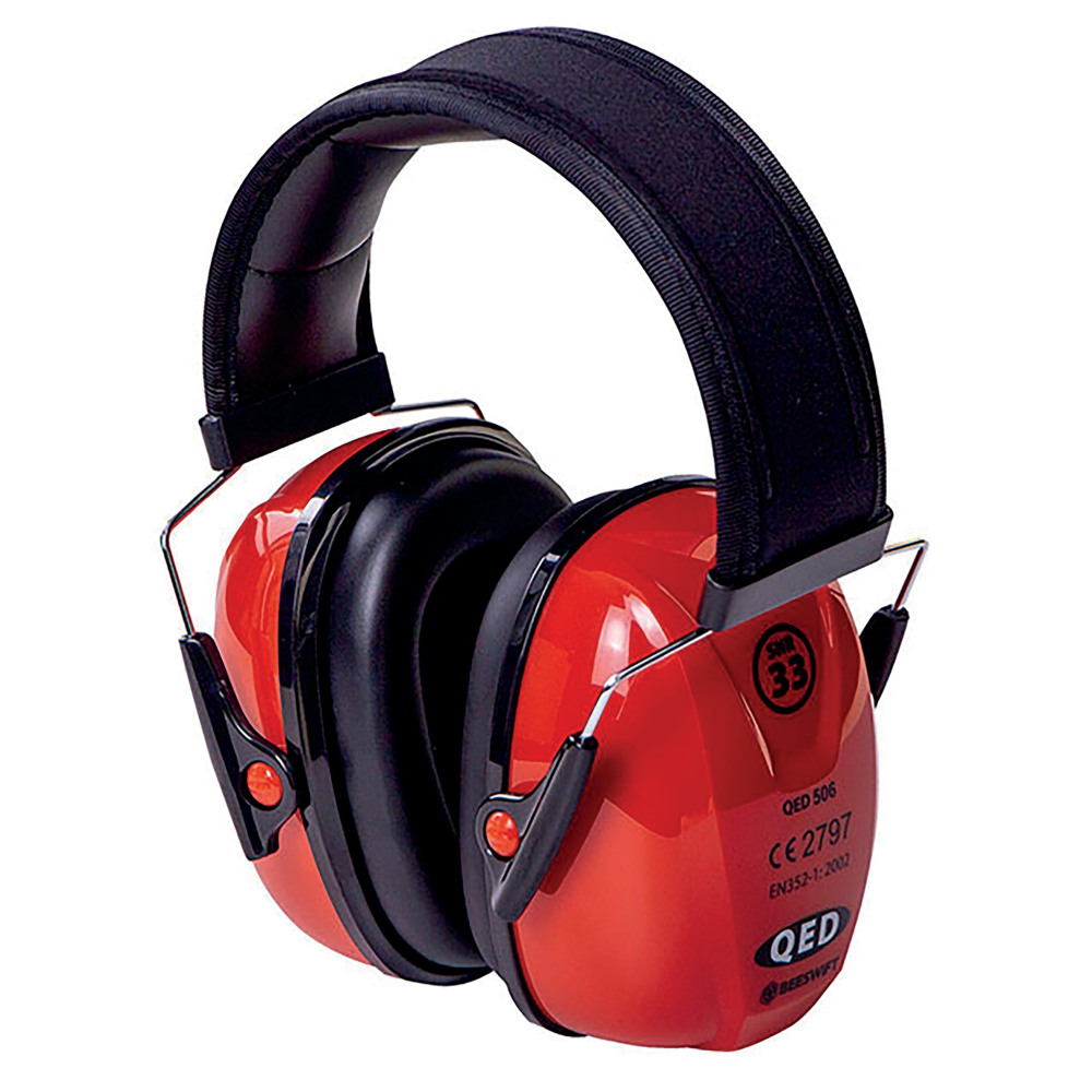 QED EAR DEFENDERS SNR 33 RED