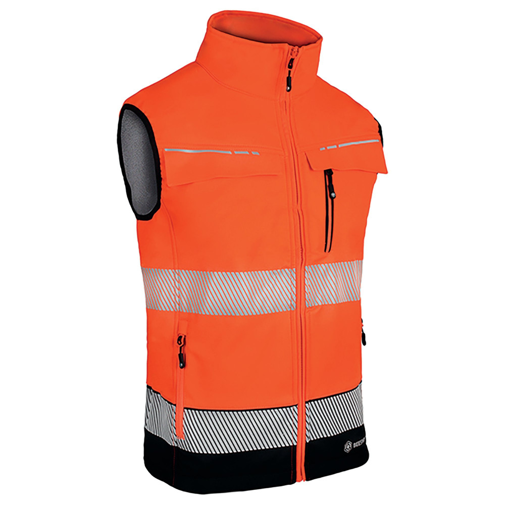 DELTIC HI VIS GILET ORG/BLACK L