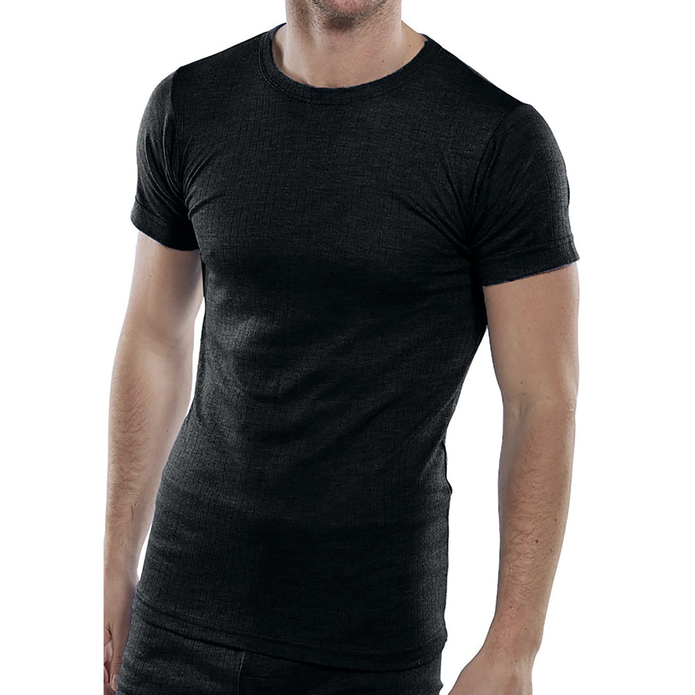 SHORT SLEEVE THERMAL VEST BLACK M