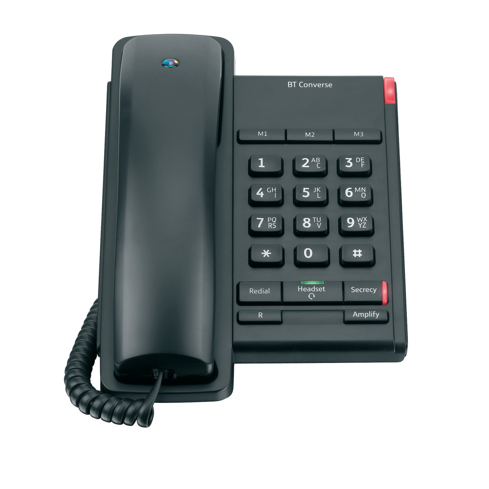 BT BLACK CONVERSE 2100 CORDED PHONE