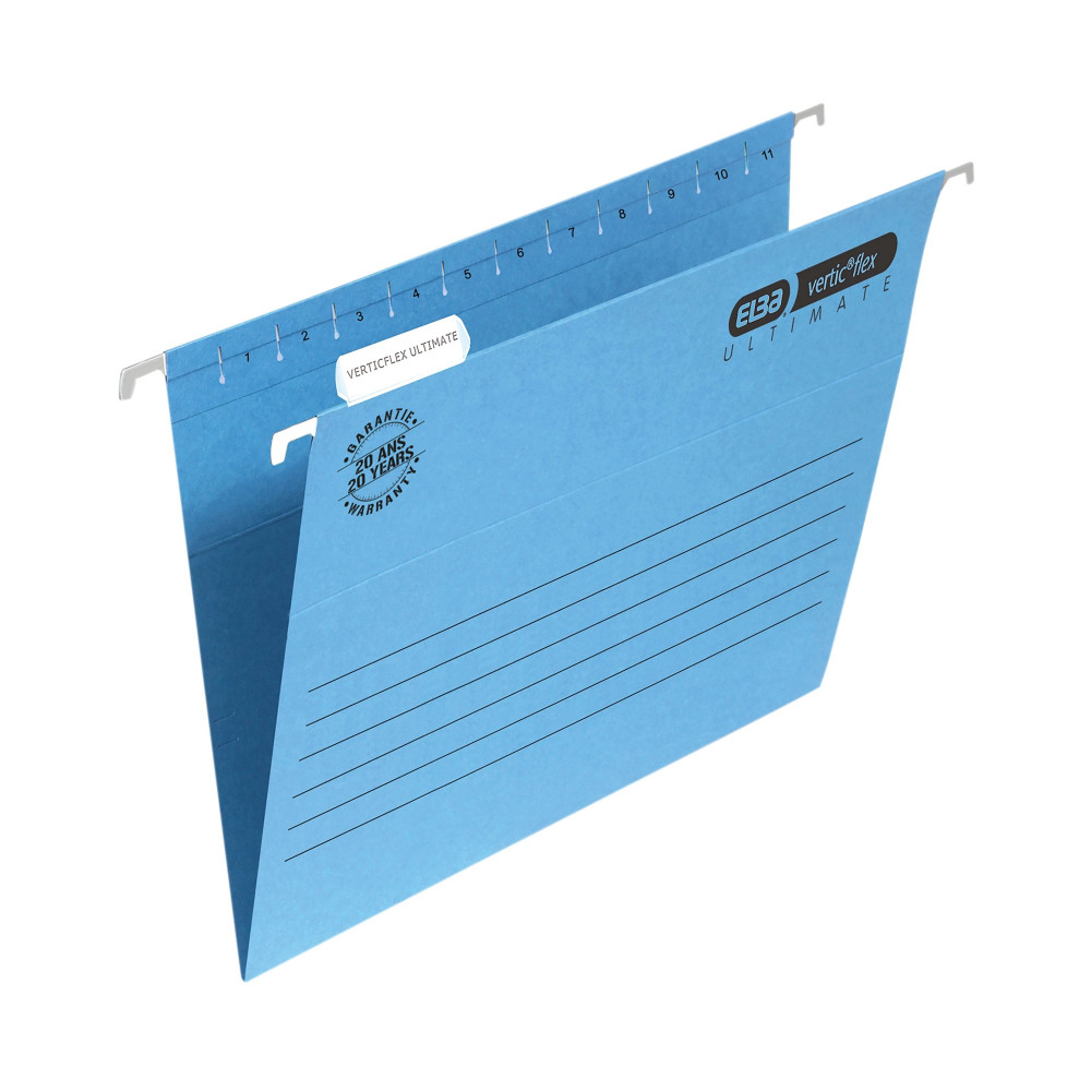 ELBA SUSP FILE A4 MNLLA BLU PK25