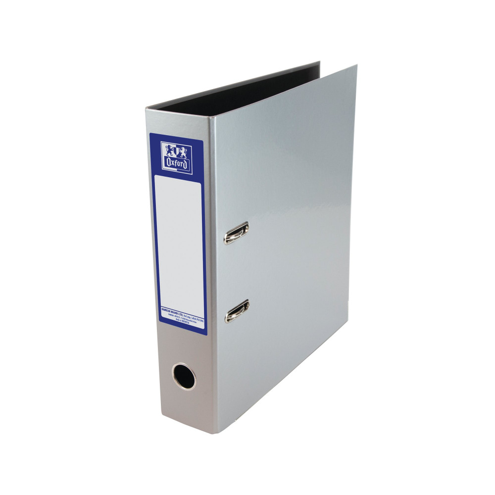 OXFORD 70MM LEVER ARCH A4 MET SILVER