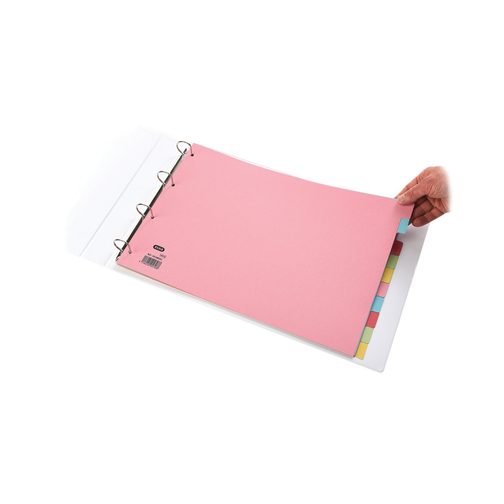 ELBA A3 CARD DIVIDERS 10 PART AST