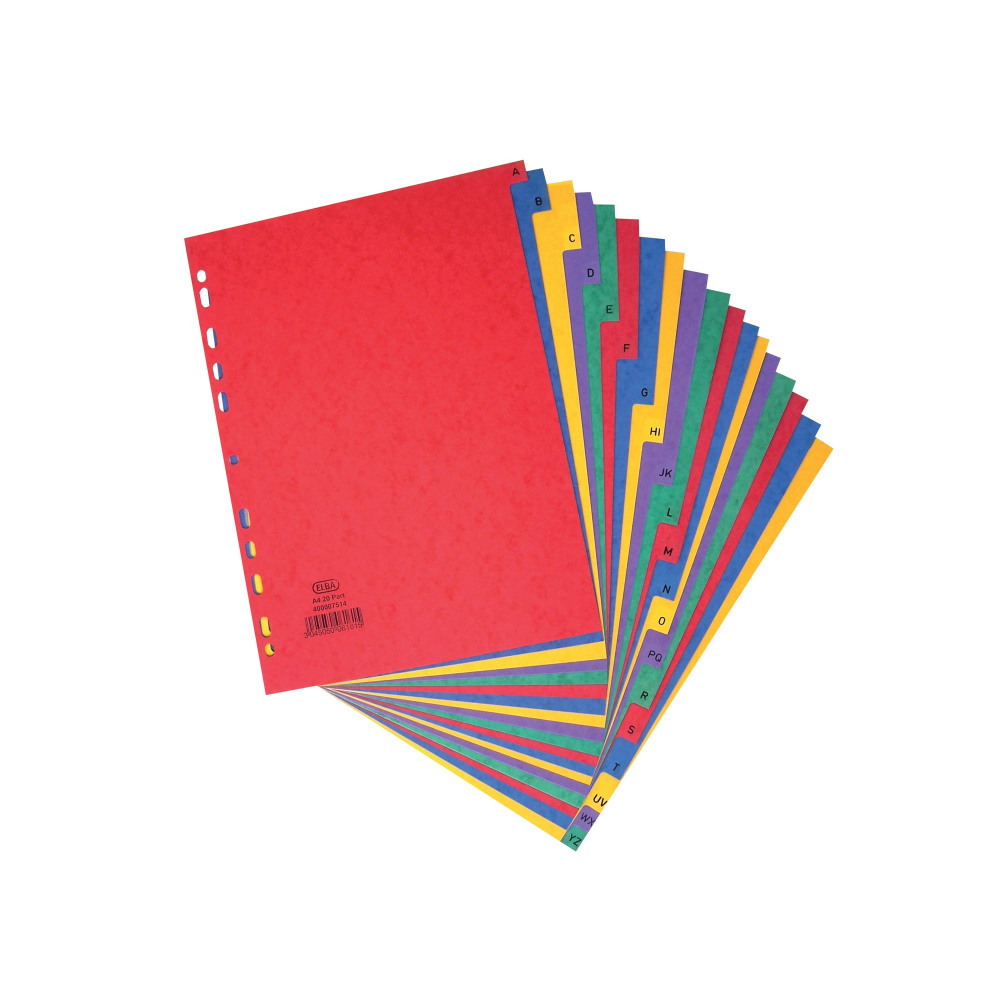 ELBA A-Z DIVIDER PRESSBOARD A4