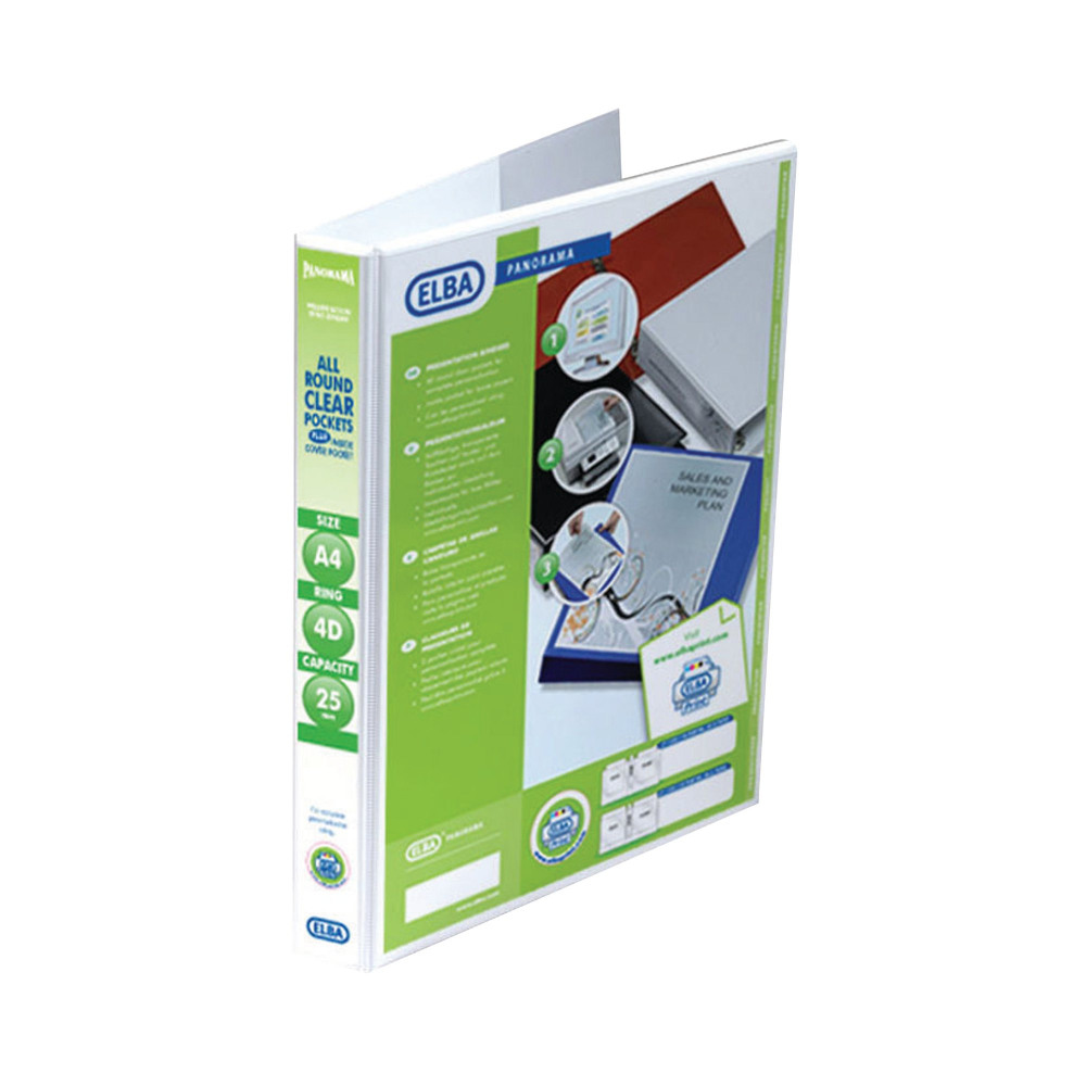 ELBA PRES RBNDR 4D 25MM A4 WHT