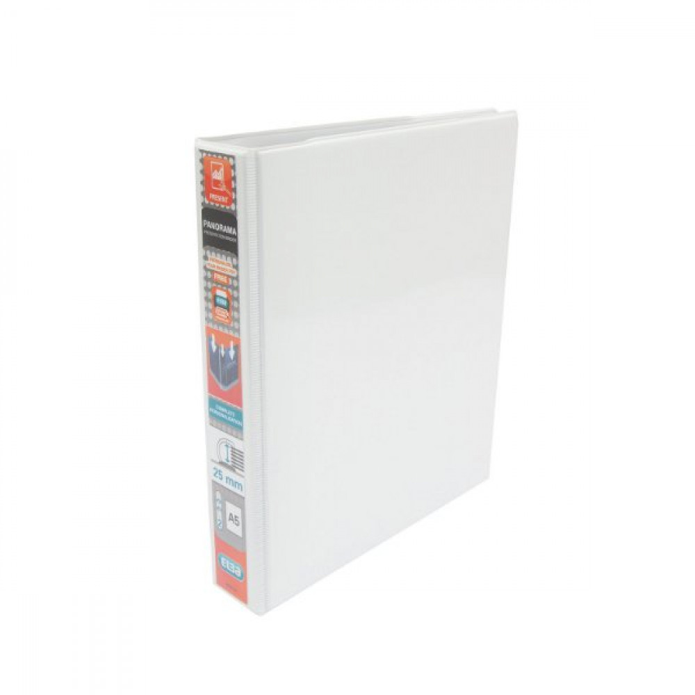 ELBA PRES RBNDR 2D 25MM A5 WHT PK6