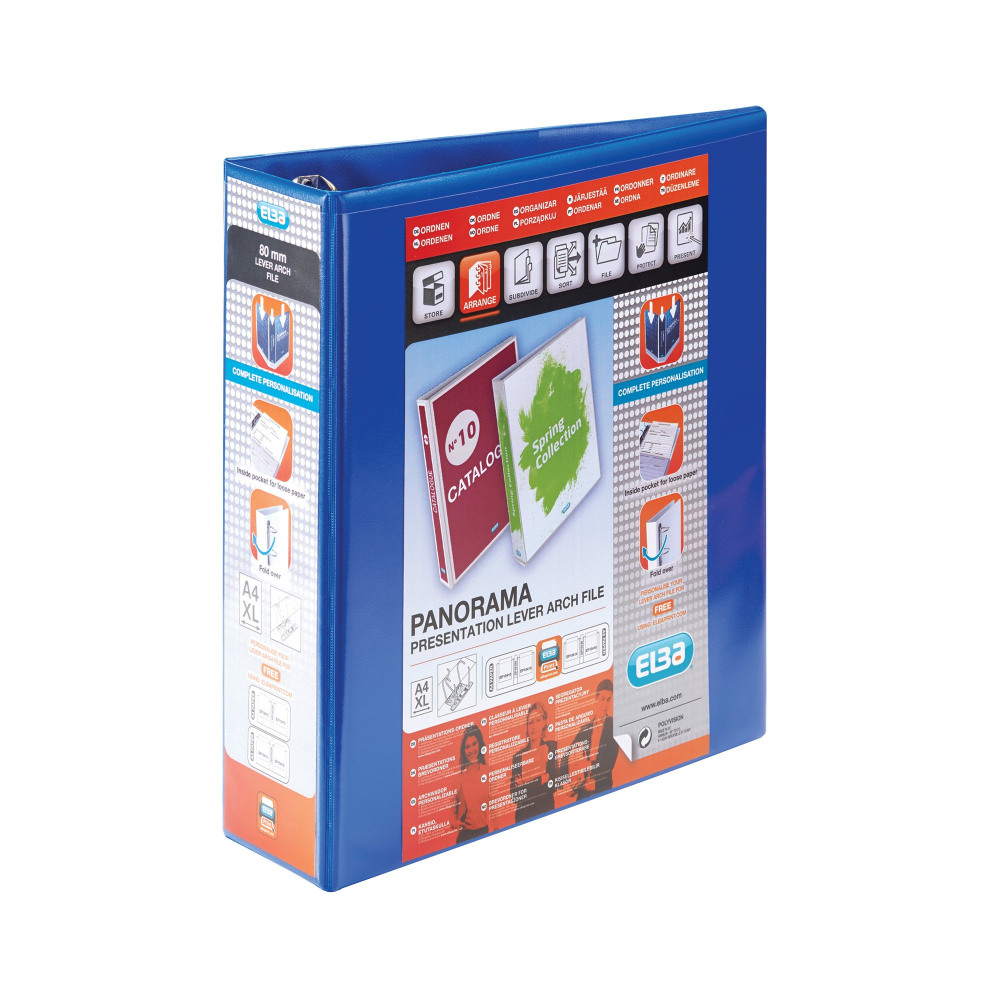 ELBA PANORAMA LEVER ARCH A4 BLU PK5