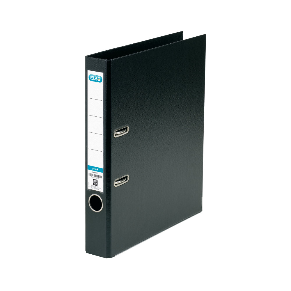 ELBA 50MM LEVER ARCH A4 PVC BLACK