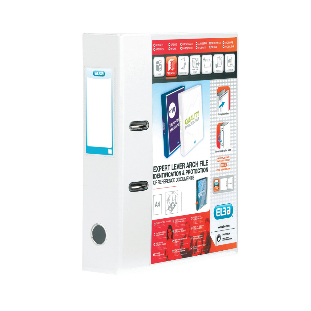 ELBA VISION 70MM LEVER ARCH A4 WHT