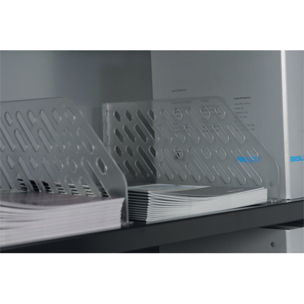 BISLEY SHELF DIVIDERS PK5 CLEAR