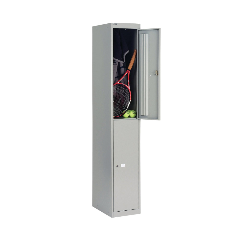 BISLEY 2 DOOR LOCKER 305 GOOSE GREY