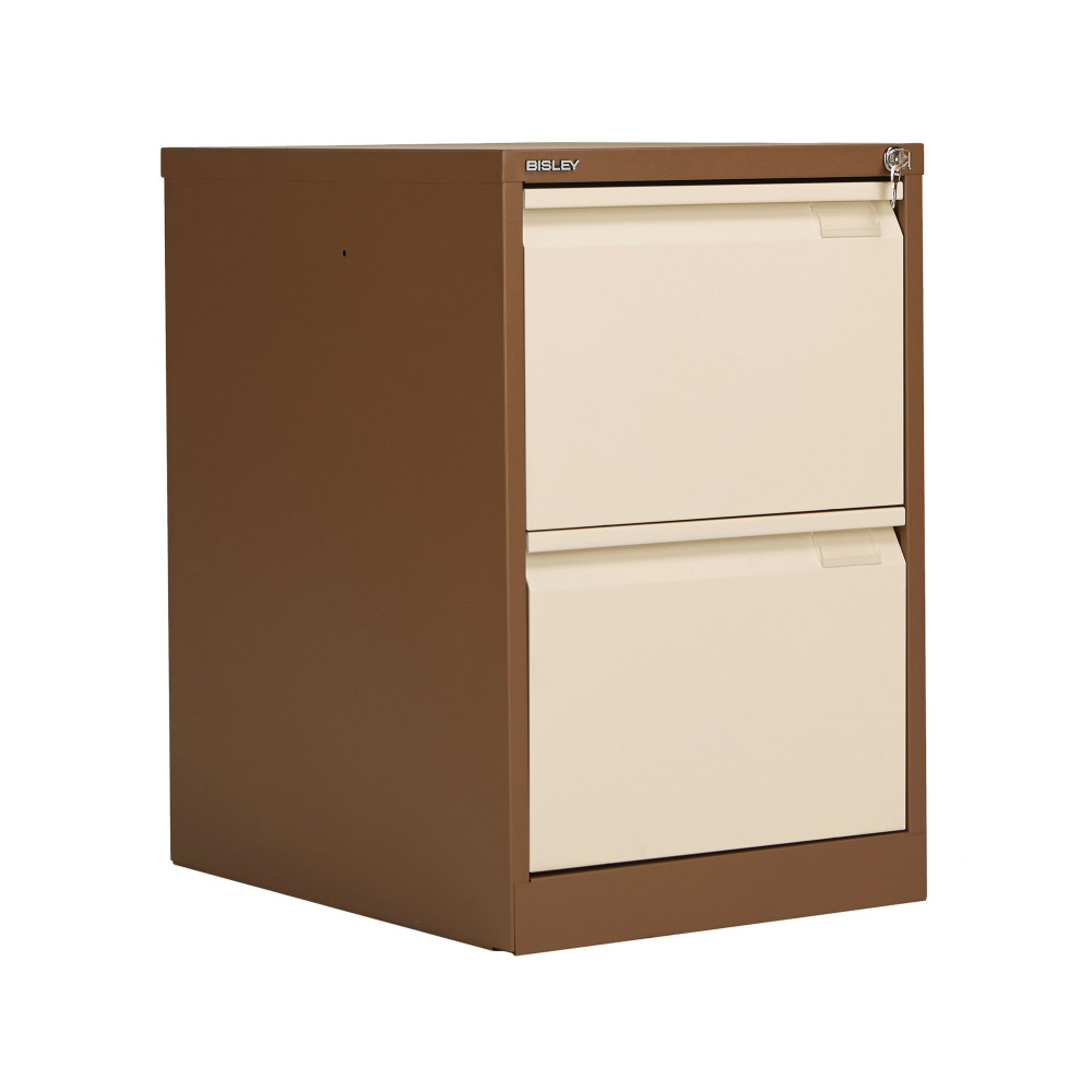 BISLEY 2 DRW FILING CAB COFFEE/CREAM