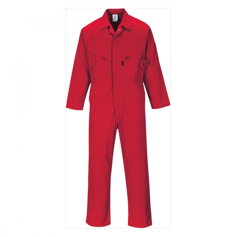 LIVERPOOL ZIP COVERALL RED L