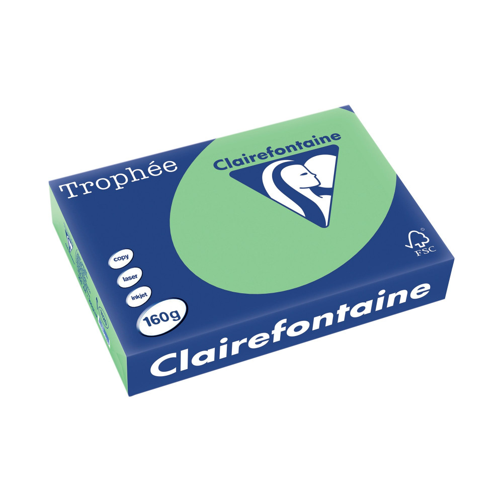 TROPHEE CARD A4 NATURAL GREEN PK250