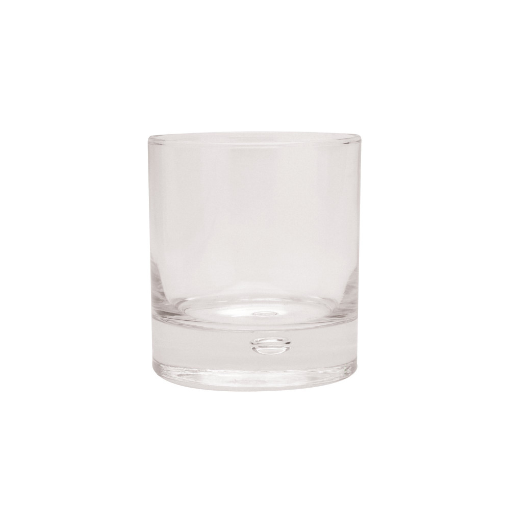 CLEAR SQUAT TUMBLER DRINK GLASS PK6