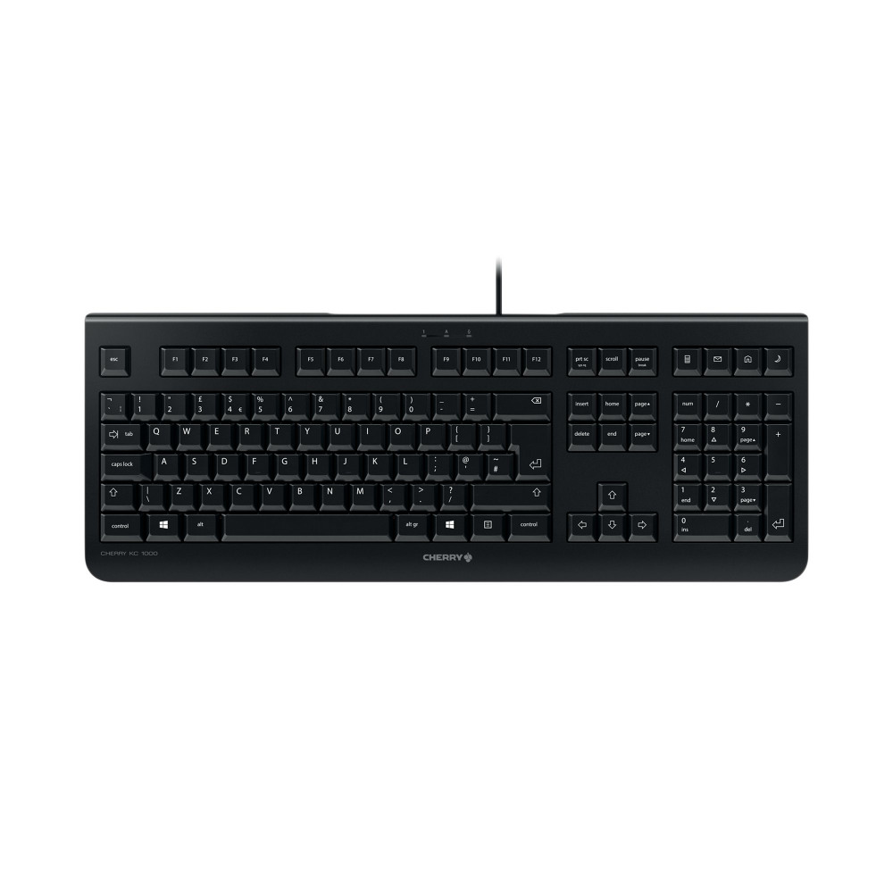 CHERRY KC 1000 CORDED KEYBOARD BLK