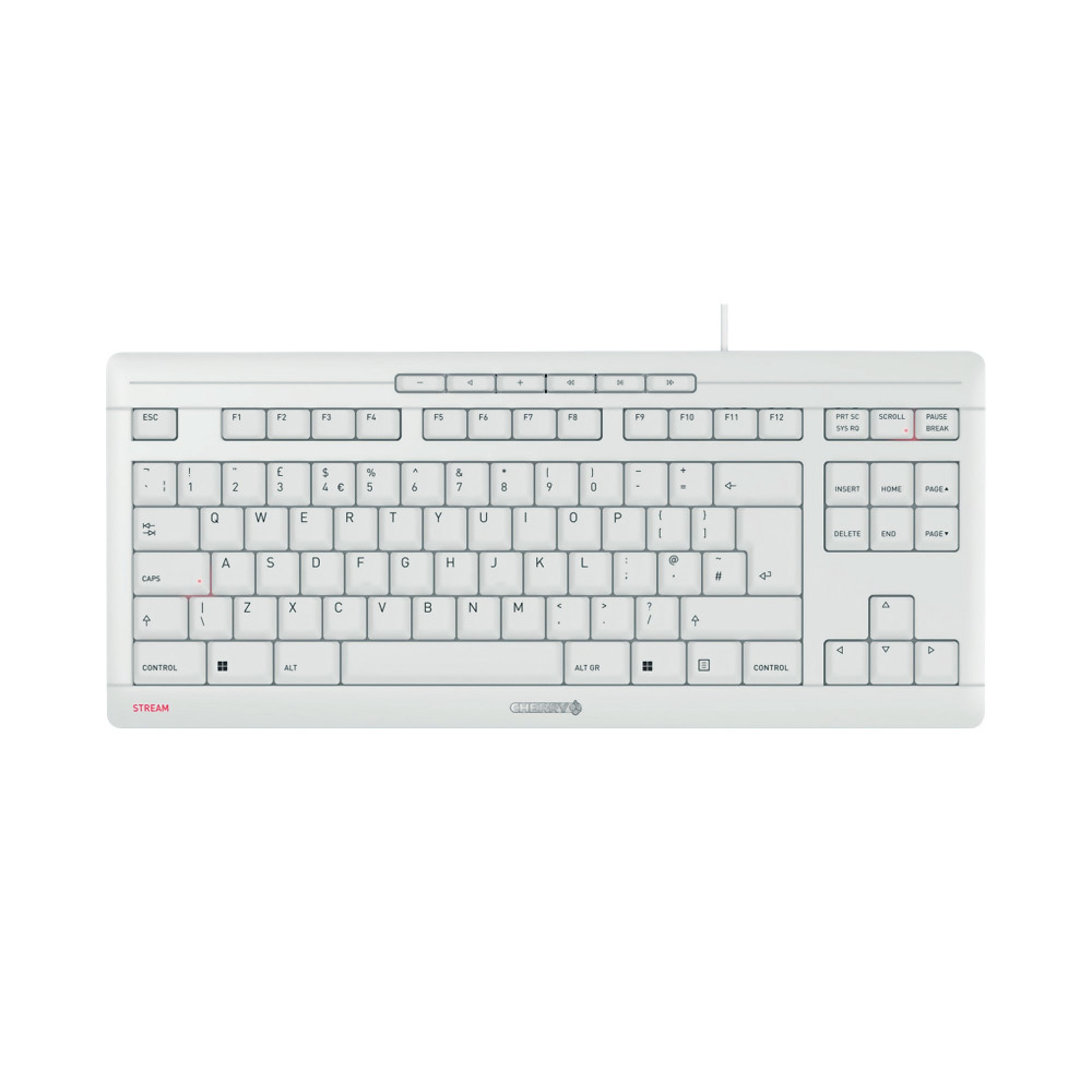 CHERRY STREAM TKL WIRED KEYBOARD GRY