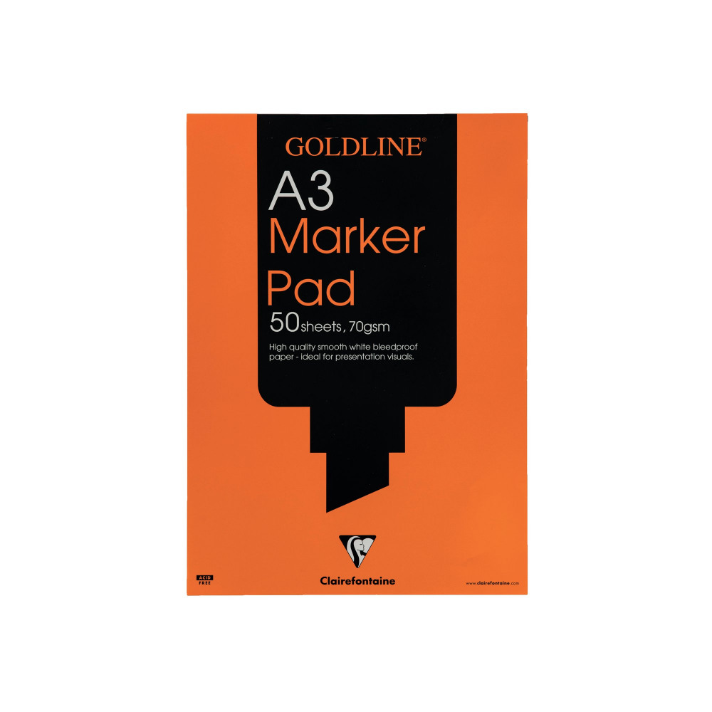 GOLDLINE MARKER PAD A3 WHITE GPB1A3