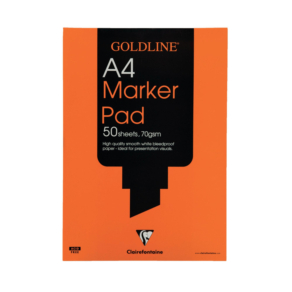 GOLDLINE MARKER PAD A4 WHITE GPB1A4