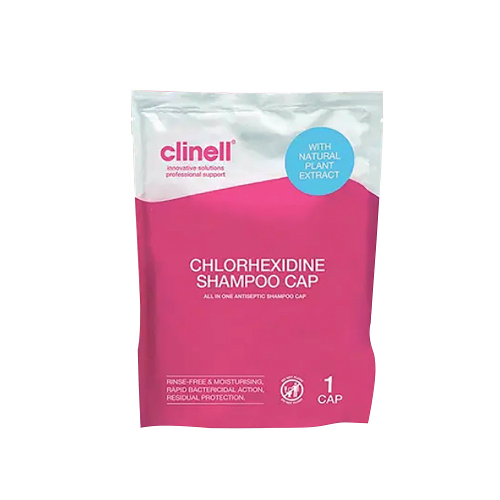 CLINELL CHLORHEXIDINE SHAMP CAP