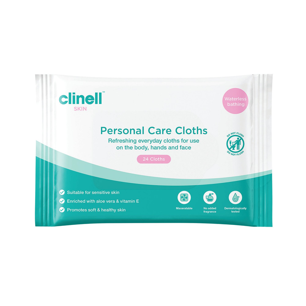 CLINELL PERS CARE WIPES X24 PK24