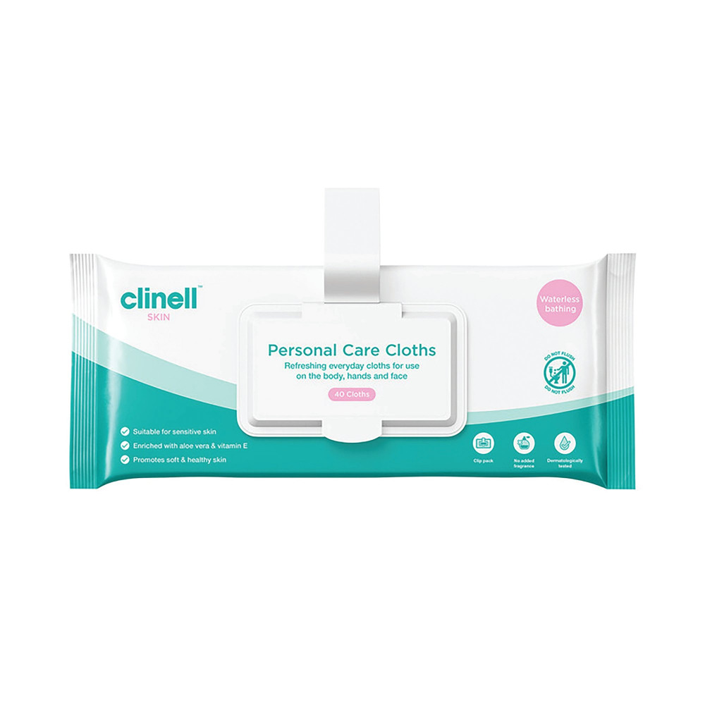 CLINELL PERSONAL CARE WIPES PK40