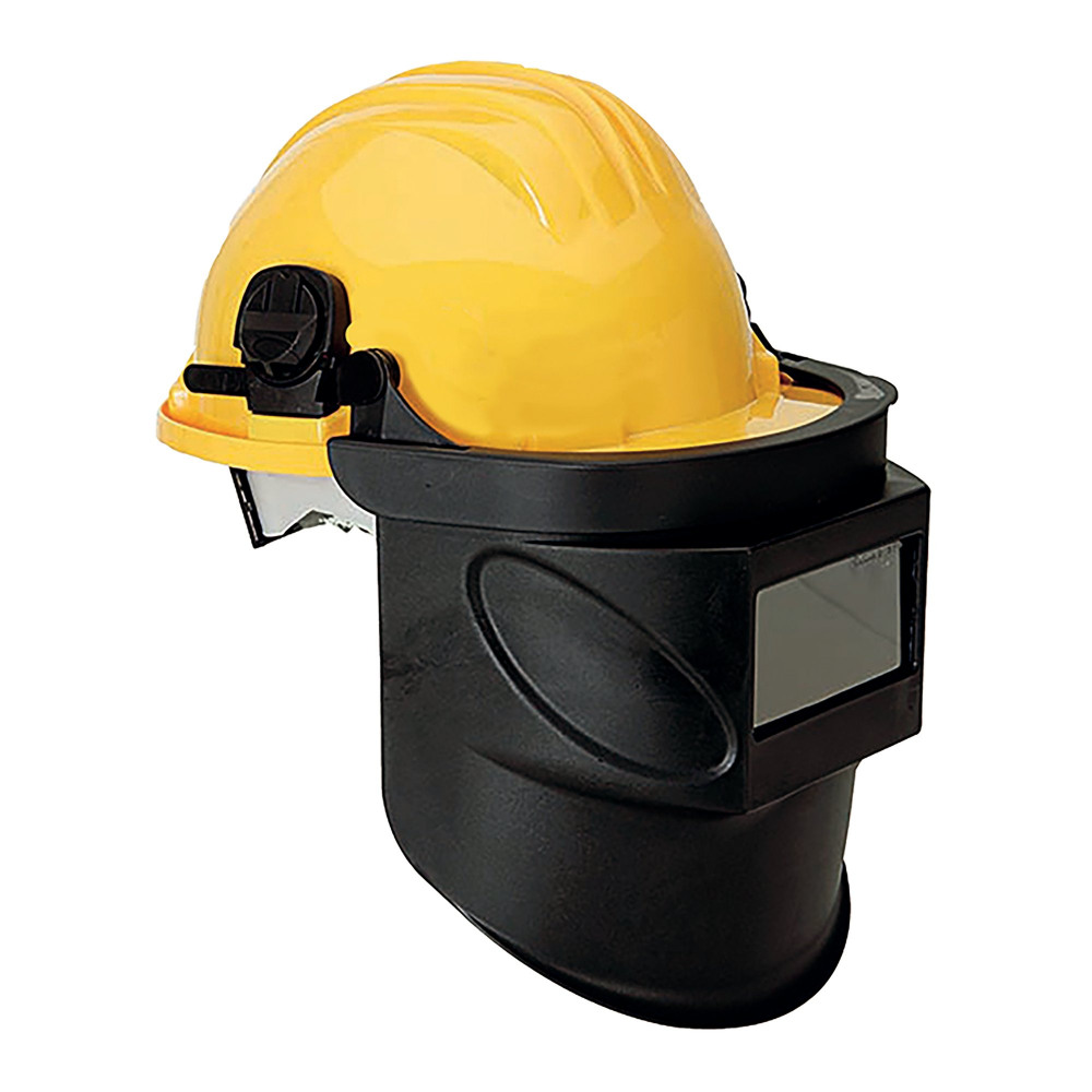 HELMET MOUNTED WELDING SHIELD YELLOW