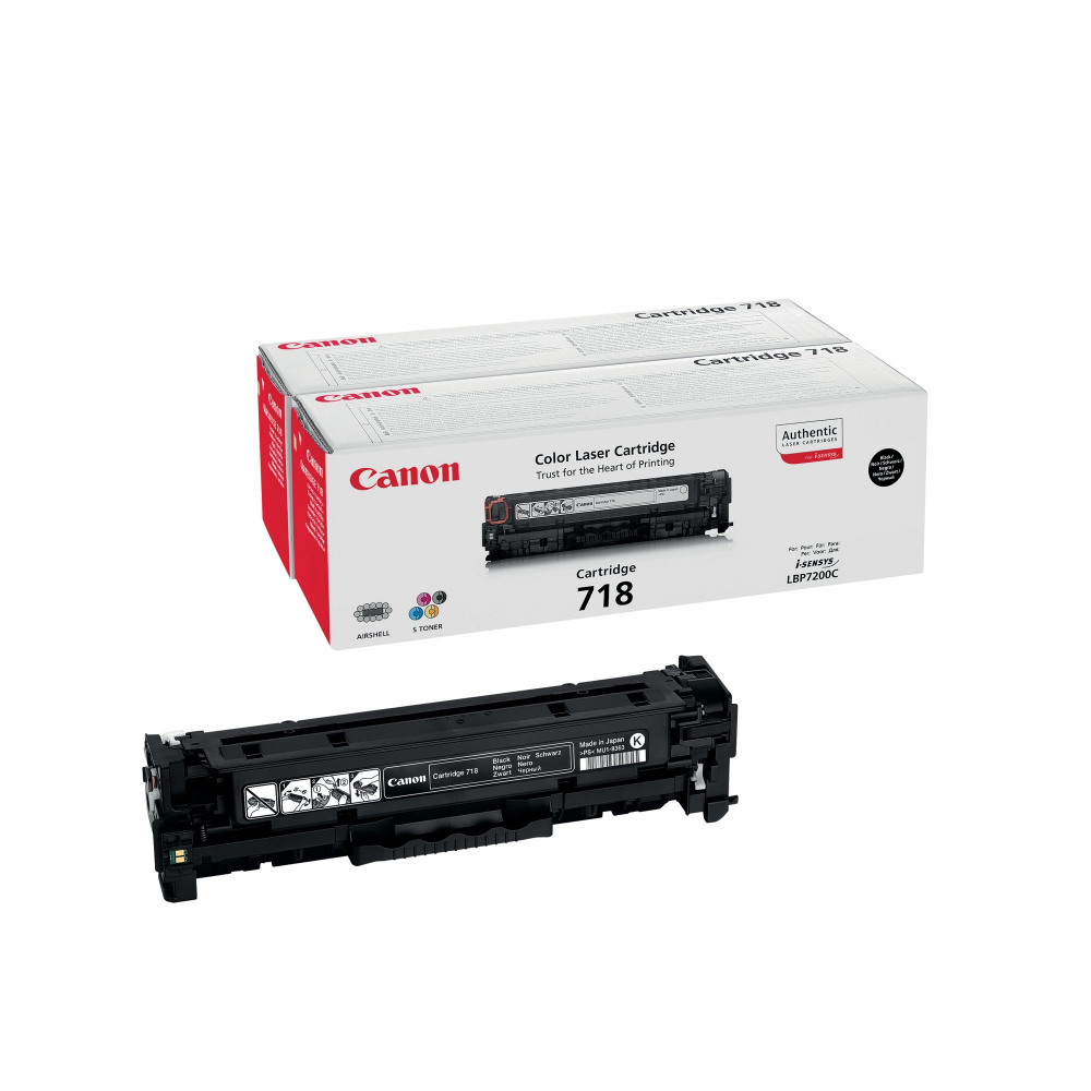 CANON 718VP TONER CART BLACK PK2