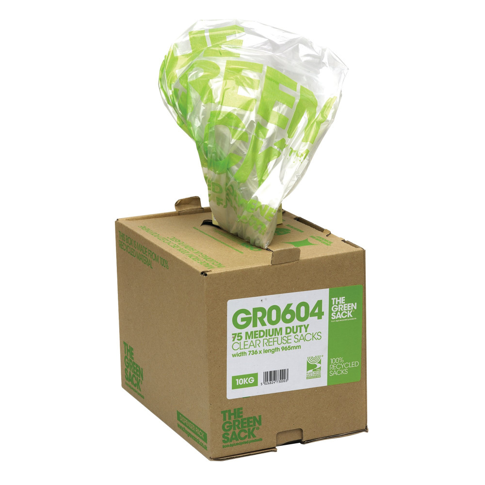 GREENSACK CLR SACK IN DISP BOX PK75