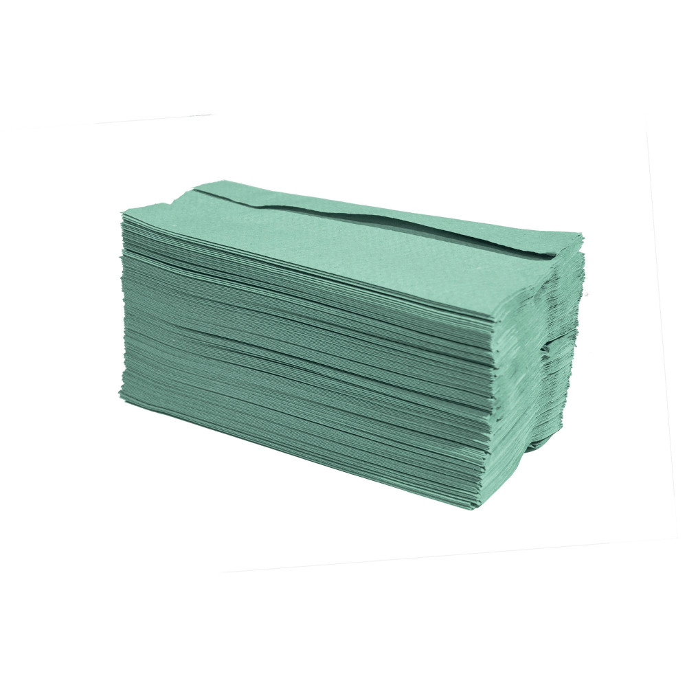 MAXIMA GREEN 1PLY HAND TOWEL PK2880