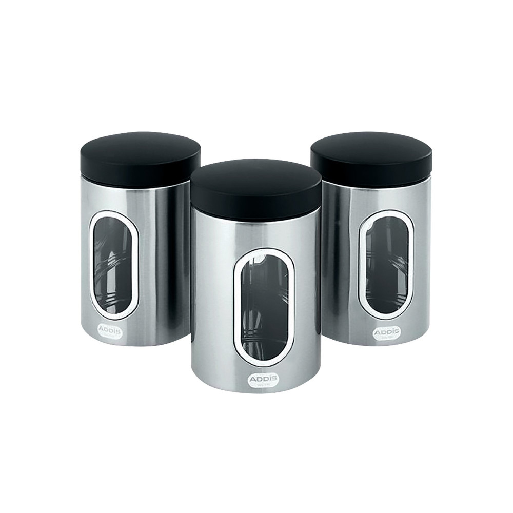 CPD KITCHEN CANISTER SET 3 S/STEEL