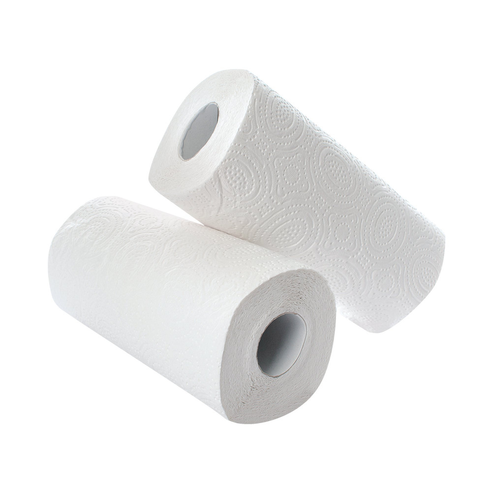 2WORK KITCHEN ROLL WHITE 12X2 PK24