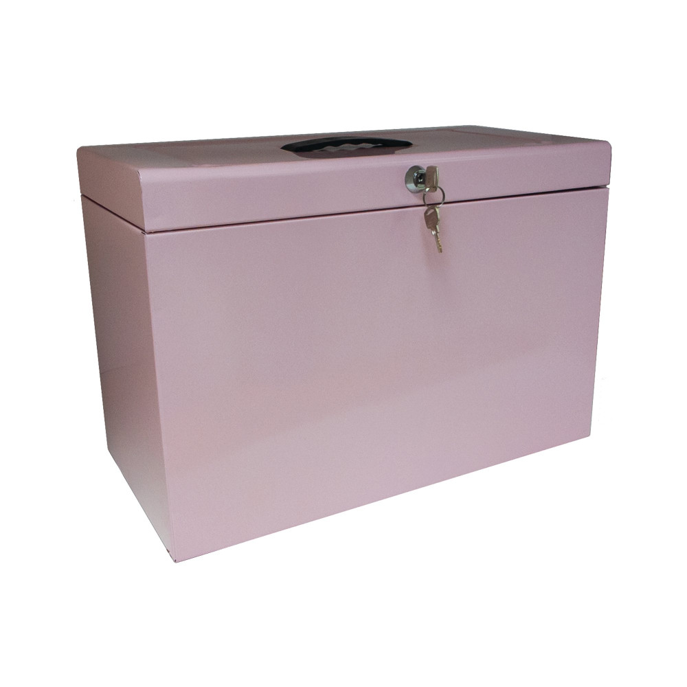 CATHEDRAL FILE BOX + 5 FILES FC PINK