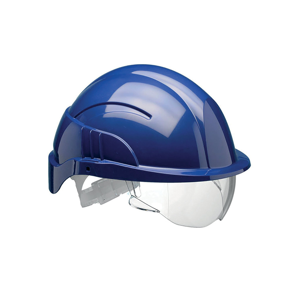 VISION PLUS SAF HELMET + VISOR BLUE