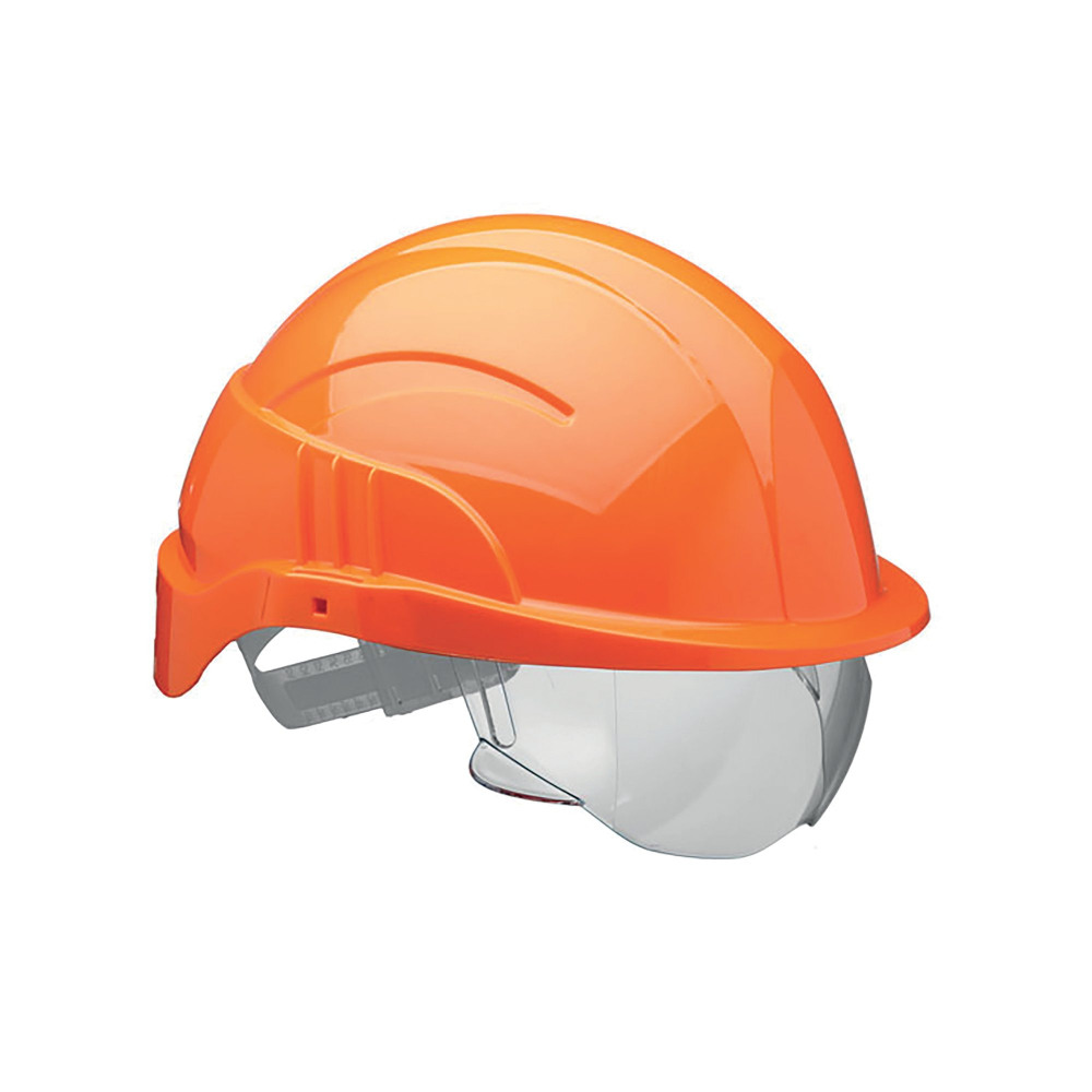 VISION PLUS SAF HELMET + VISOR ORG