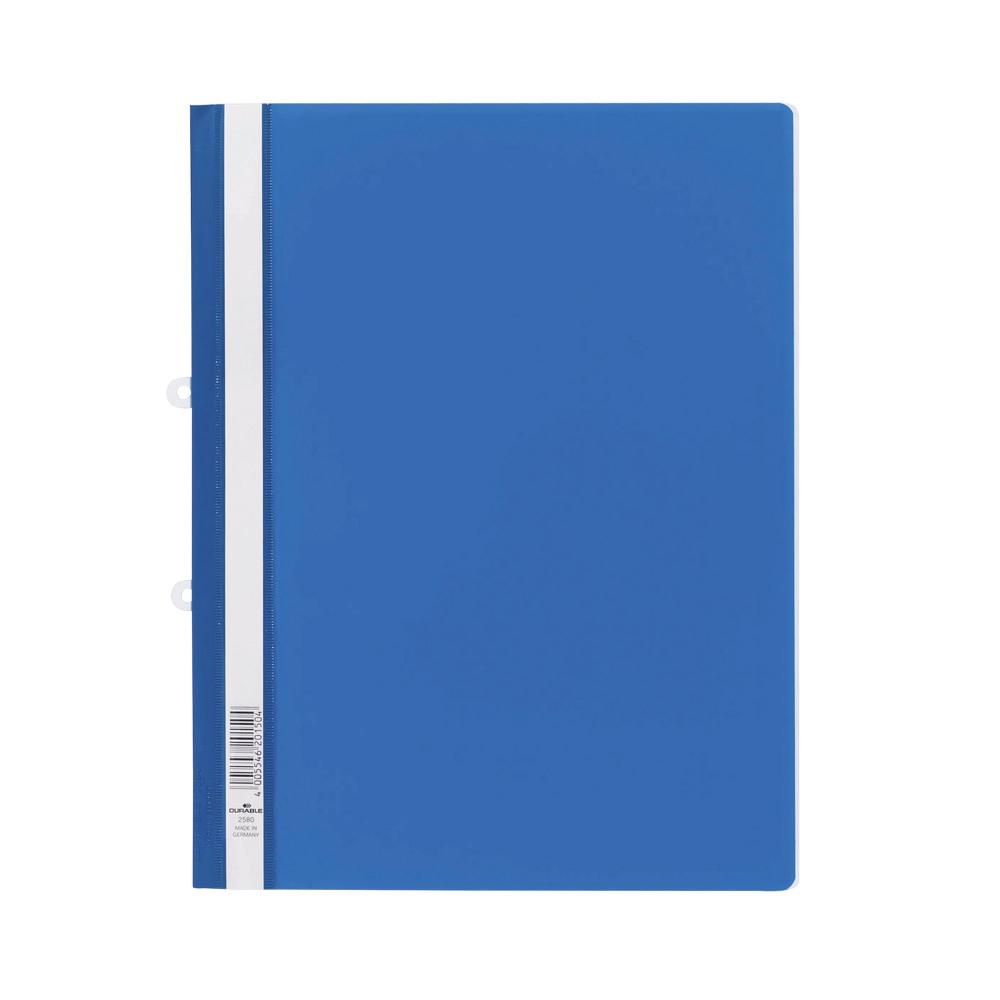 DURABLE CLEAR VIEW FLDR A4 BLUE PK25