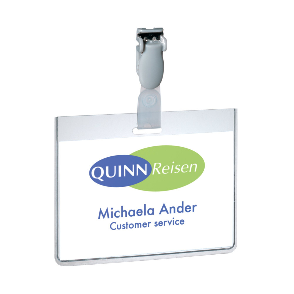 DURABLE VISITOR BADGE 60X90MM PK25