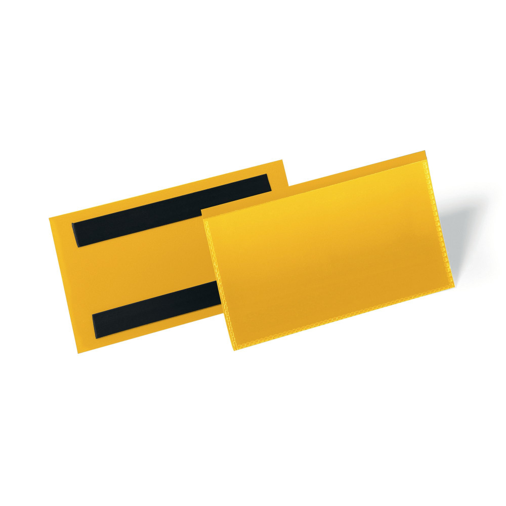 MAGN DOC POCKET 150X67MM YLW PK50