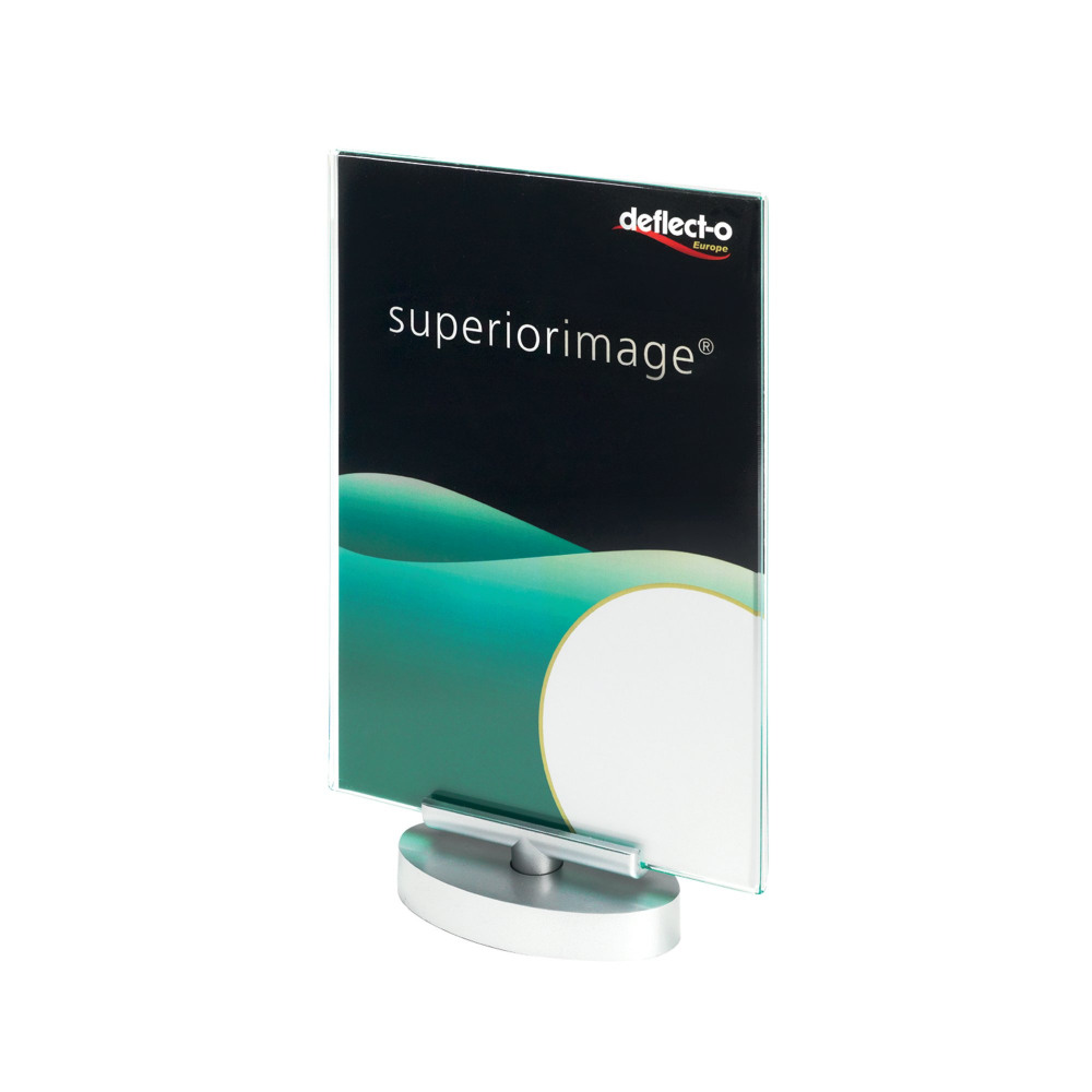 DEFLECTO A4 SWIVEL SIGN HLDR CLR