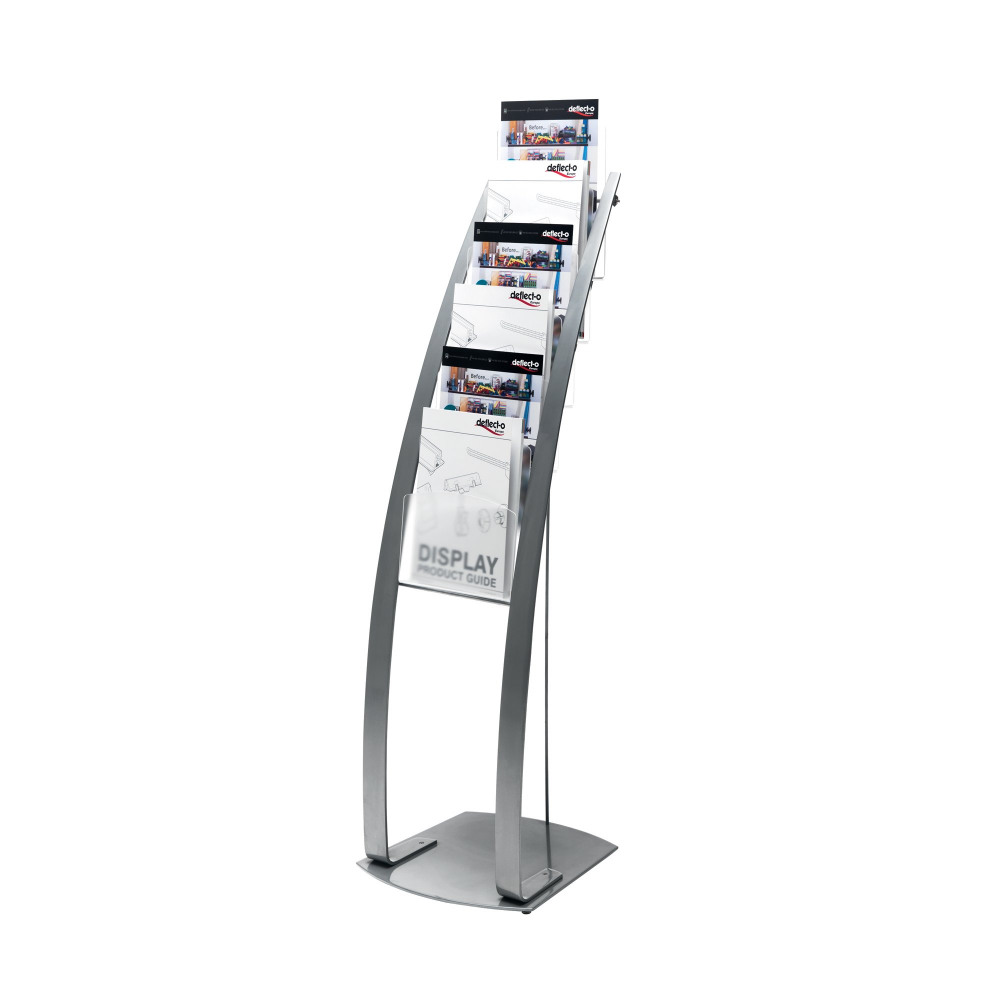 DEFLECTO 6POCKET FLOOR STD SILVER