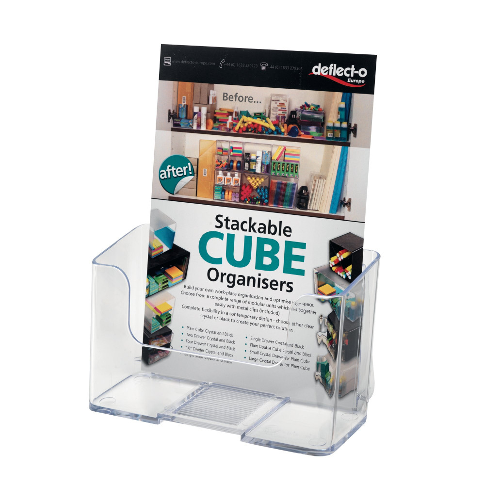 DEFLECTO A5 CLEAR LITERATURE HOLDER