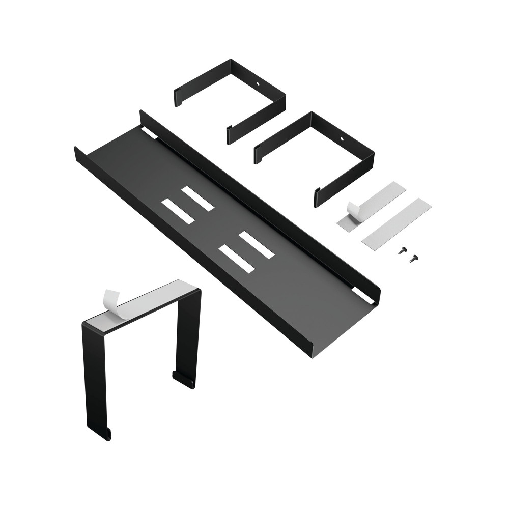 D-LINE DESK CABLE TRAY STEEL BLACK