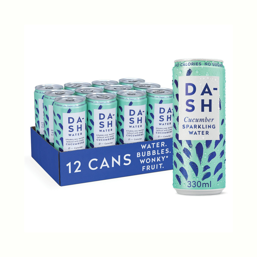 DASH CUCUMBER SPKG WATER 330ML PK12