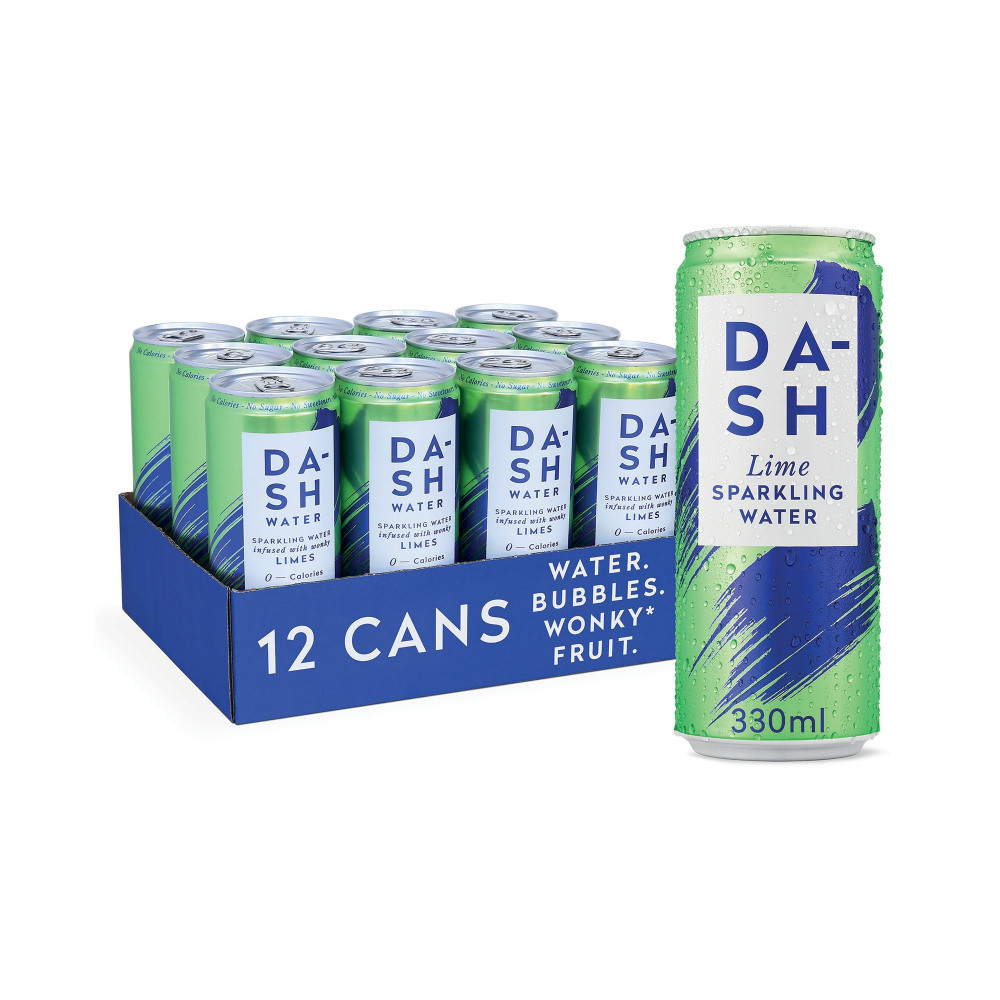 DASH LIME SPKG WATER 330ML PK12