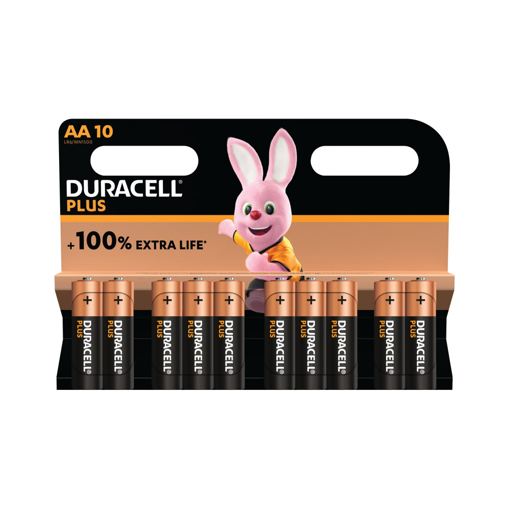 DURACELL PLUS AA BATTERY PK10