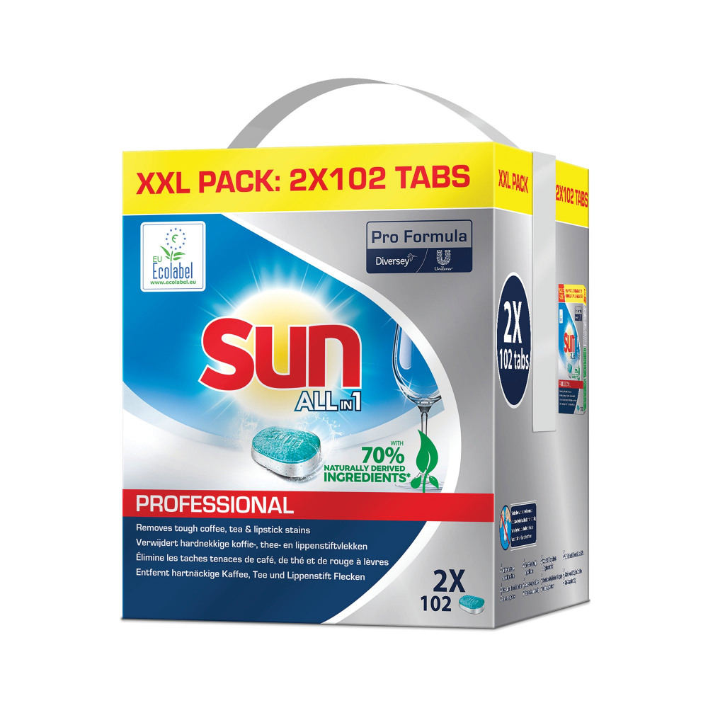 SUN PRO DISHWASH AIO TABS 2X102 P204 SUN PRO DISHWASH AIO TABS 2X102 P204