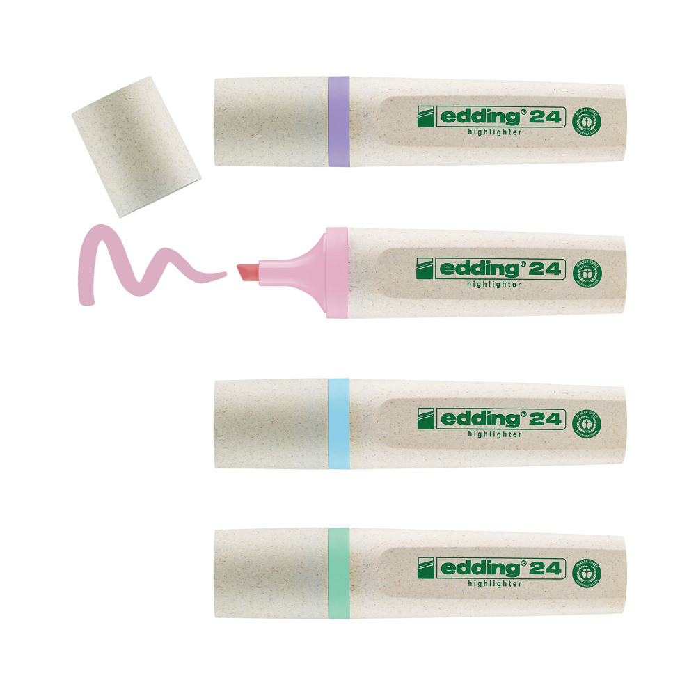 EDDING E-24/4S ECOLINE HLTR PSTL PK4