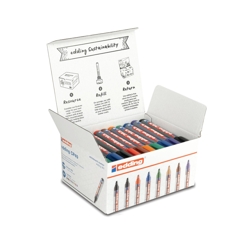 EDDING CLASSPK WBRD MARKERS AST PK50