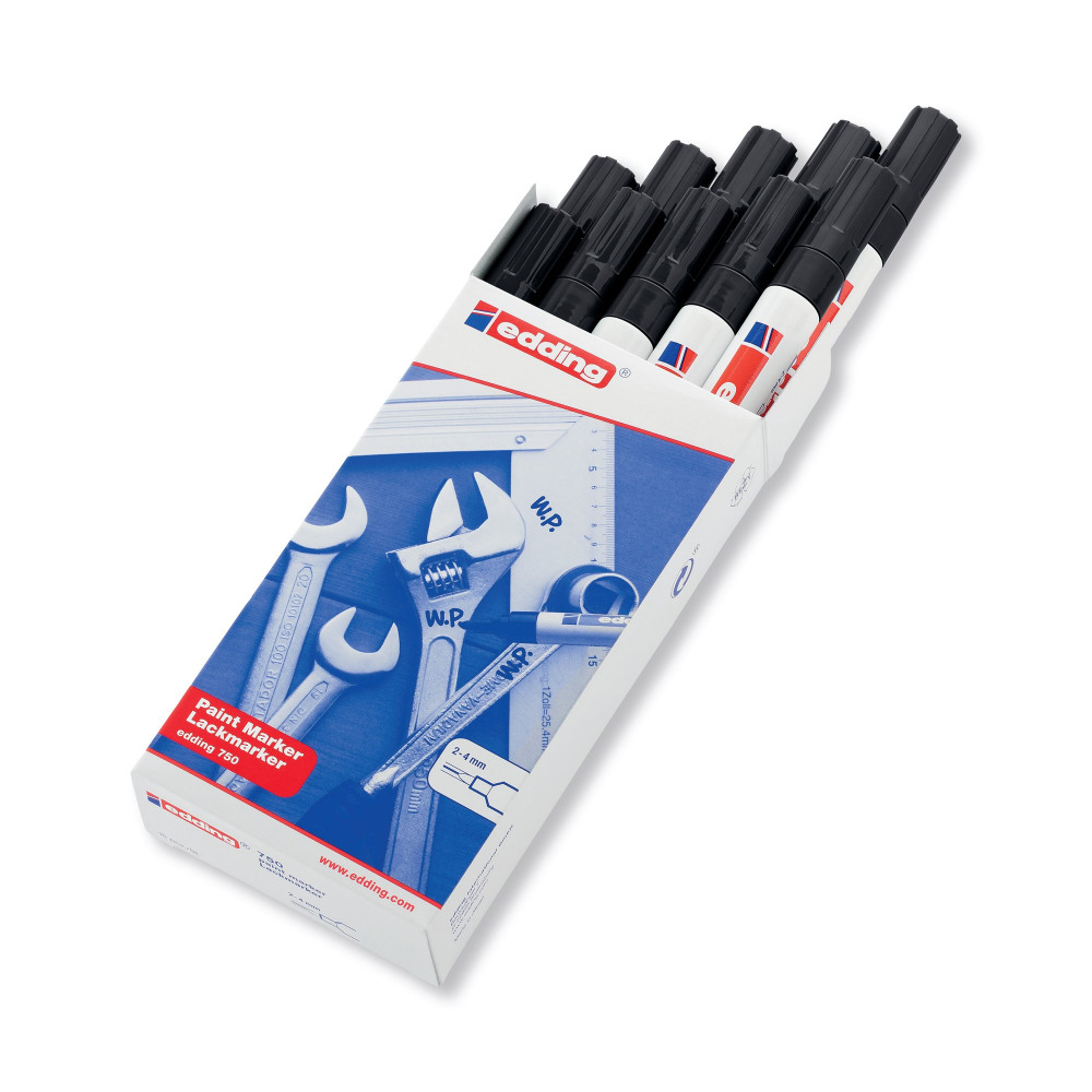 EDDING PAINTMARKER OPQ BLK 750 PK10