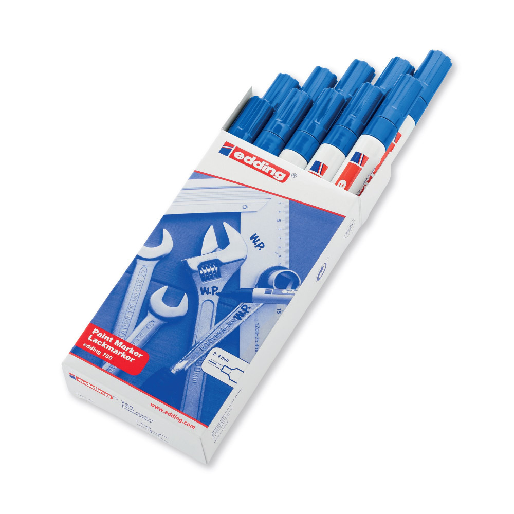 EDDING PAINTMARKER OPQ BLUE 750 PK10